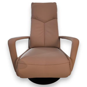 Relaxsessel Sam - Leder Beige & Sitzheizung