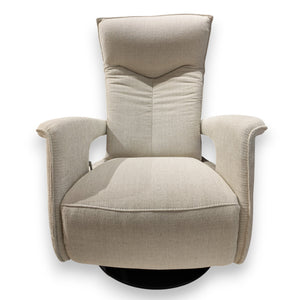 Relaxsessel Lari - Stoff Creme & Manuell