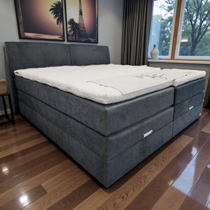 Boxspringbett Pia mit Stauraum - 200 × 200 cm