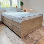 Bettgestell mit Stauraum – 140 × 200 cm