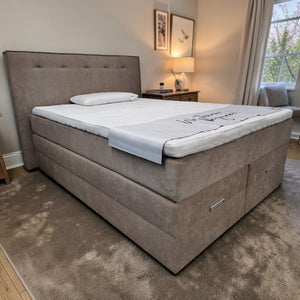 Boxspringbett Pia mit Stauraum - 180 × 200 cm