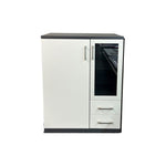 Beistellschrank weiß/anthrazit